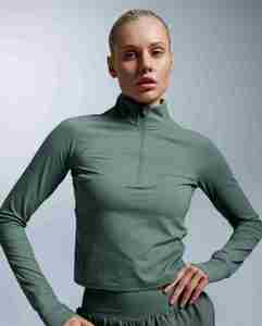 חולצת ריצה מחממת Aero Waffle 1/2 Zip W OLL/OLR