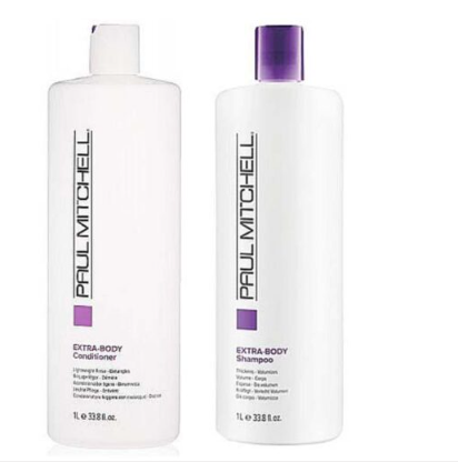 ערכת פול מיטשל EXTRA-BODY שמפו ומרכך ליטר PAUL MITCHELL