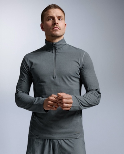 חולצת ריצה Aero Trail 1/2 Zip M TRB/BRF