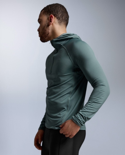 חולצת ריצה מחממת Ignition Grid 1/2 Zip Hoodie OLL/BRF