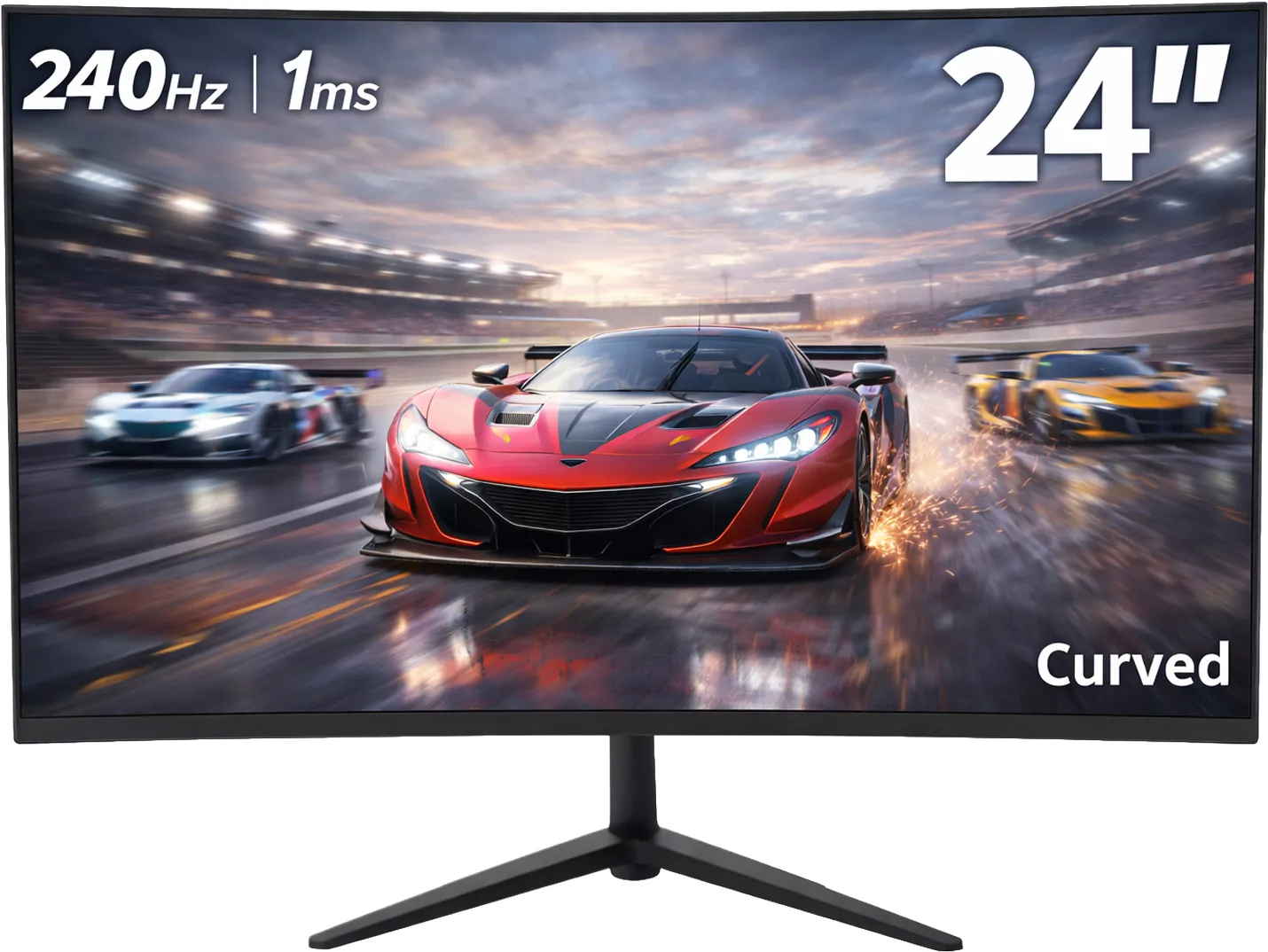 מסך Solid J24240C 23.8" FHD קעור 240Hz