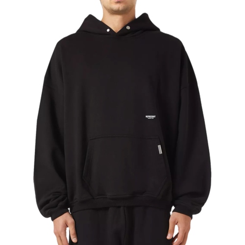 קפוצון REPRESENT מידות S-XXL לגברים בגוון שחור