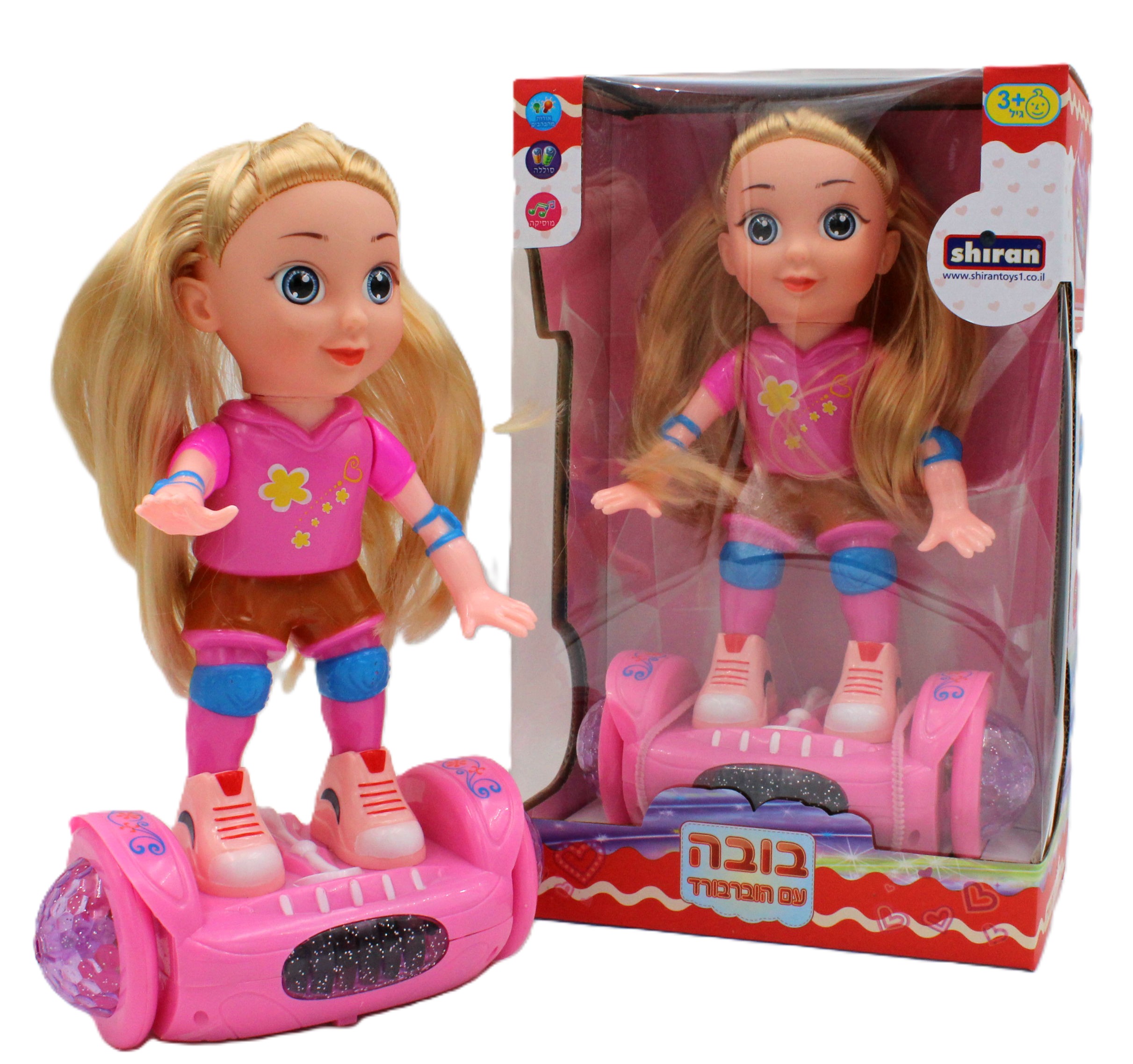 בובה עם הוברבורד מוזיקלי ואורות Shiran Toys