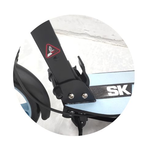 קורקינט מתקפל לילדים ונוער Skater City Cruiser 200 זוג בולמי זעזועים ובלם דיסק אחורי - ורוד