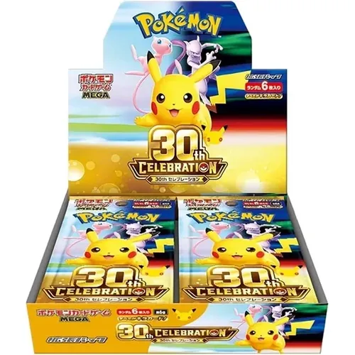 קלפי פוקימון M6A Pokémon TCG MEGA 30th Celebration Booster Box  