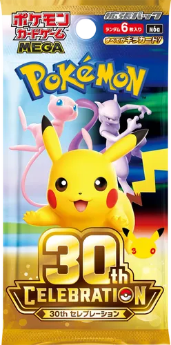 קלפי פוקימון M6A Pokémon TCG MEGA 30th Celebration Booster Box  