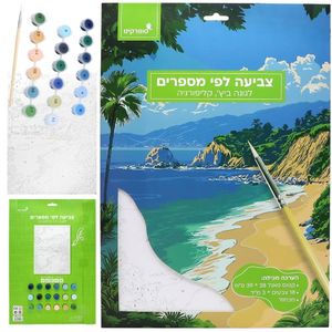 ערכת ציור לפי מספרים לגונה ביץ קליפורניה