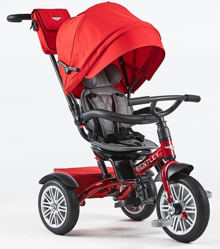 תלת אופן מפואר 6 ב 1 דגם בנטלי Bentley + מתקן כוס מתנה - אדום