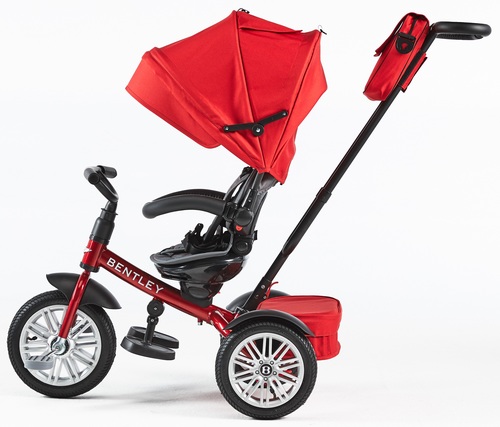 תלת אופן מפואר 6 ב 1 דגם בנטלי Bentley + מתקן כוס מתנה - אדום