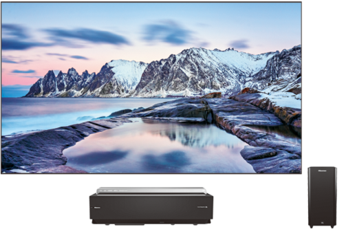 טלוויזיה LASER TV בגודל 100'' כולל סאב אלחוטי 100LN60 Hisense