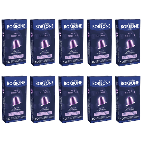 100 קפסולות בורבון אספרסו מיה נאפולי Borbone Mia Napoli לנספרסו