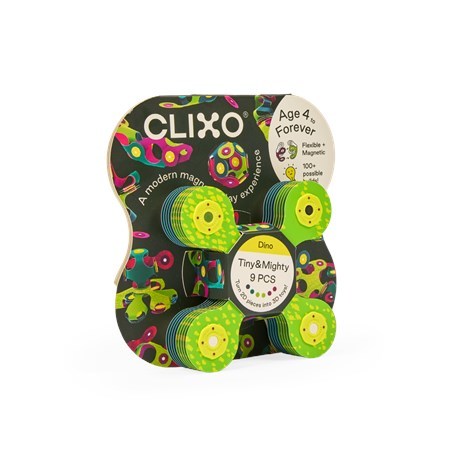 CLIXO דינוזאורים 9 חלקים מגיל 4
