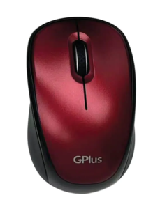 עכבר אופטי אלחוטי אדום מבריק GPLUS KM-3