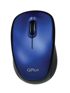 עכבר אופטי אלחוטי כחול מבריק GPLUS KM-3