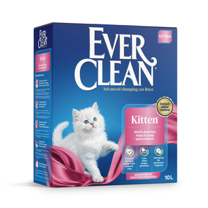 חול לחתולים אוור קלין Ever Clean לחתלתול (KITTEN)-פס ורוד-10 ליטר