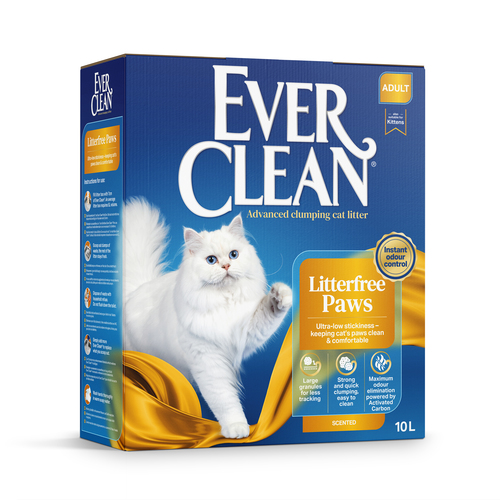 EVER CLEAN חול גרגרים גדולים-פס צהוב - חול לחתולים