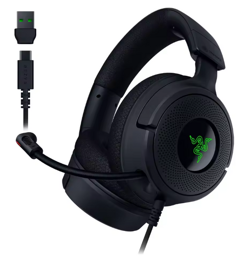 אוזניות גיימינג חוטיות Razer Kraken V4 X עם דרייברים Razer TriForce 40 מ