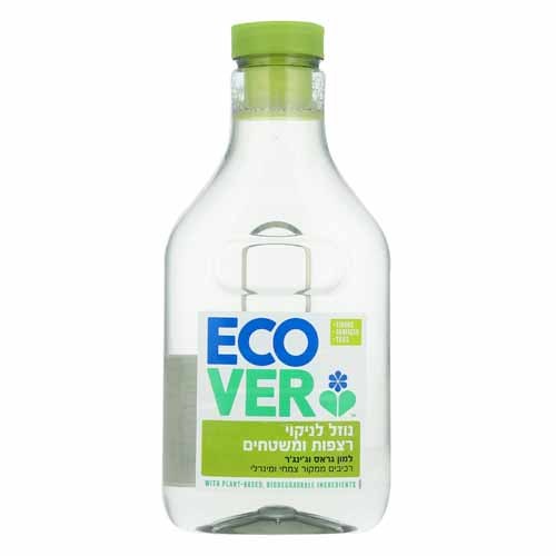 נוזל אקולוגי לניקוי רצפות ומשטחים – Ecover Floor & Surface Cleaner Lemongrass & Ginger (1 ליטר)