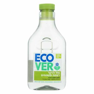 נוזל אקולוגי לניקוי רצפות ומשטחים – Ecover Floor & Surface Cleaner Lemongrass & Ginger (1 ליטר)