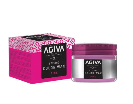 ווקס צובע זמני בצבע ורוד Agiva אגיבה Wax PINK 120ml