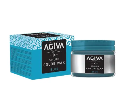 ווקס צובע זמני בצבע כחול Agiva אגיבה Wax BLUE 120ml