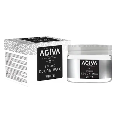 ווקס צובע זמני בצבע לבן Agiva אגיבה Wax WHITE 120ml