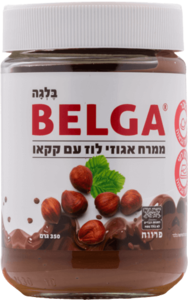BELGA ממרח אגוזי לוז וקקאו 350 גרם