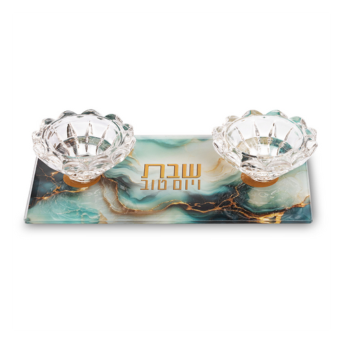 פמוטי זכוכית 10X18 ס