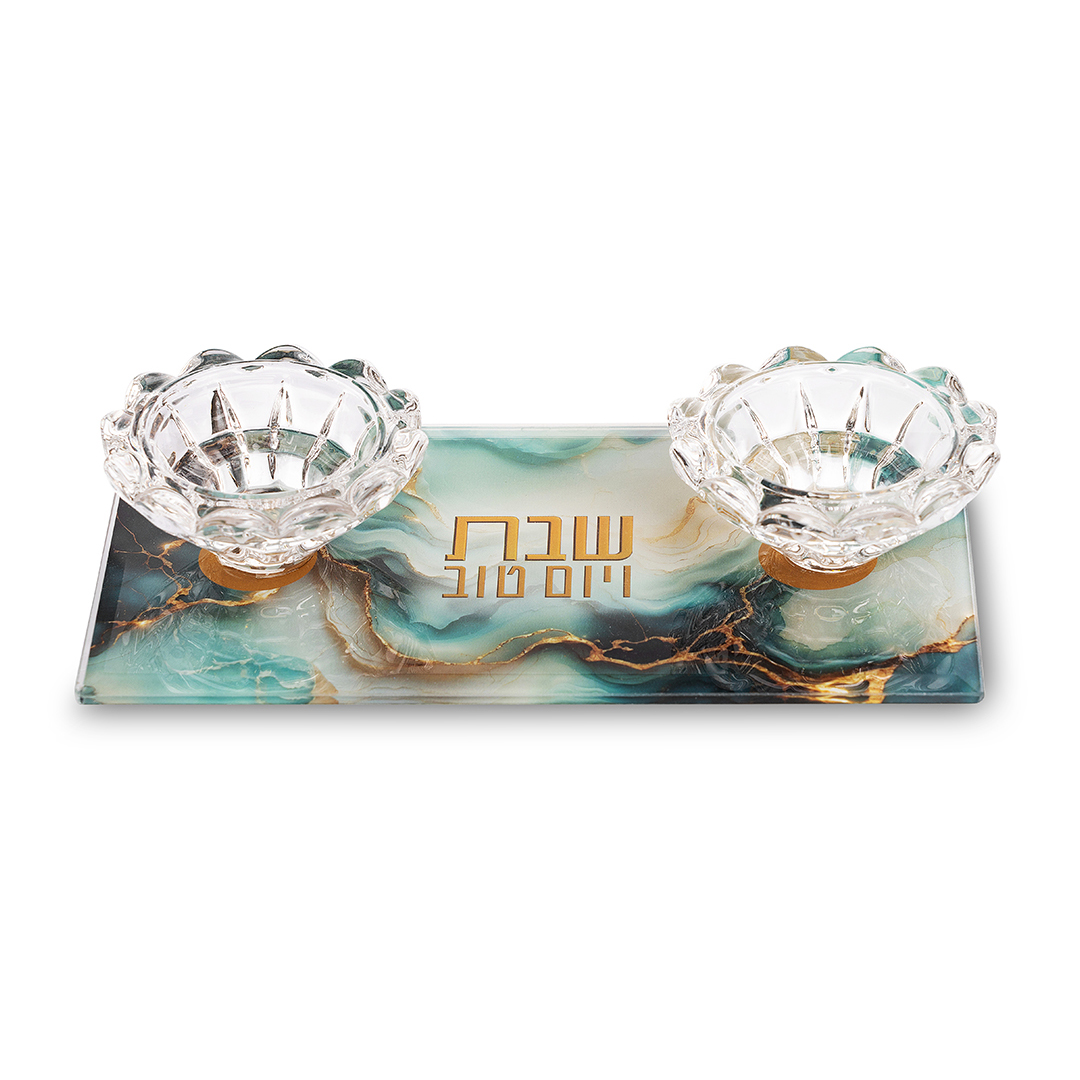 פמוטי זכוכית 10X18 ס"מ