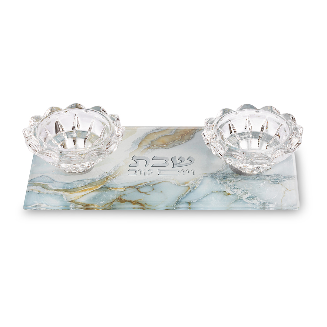 פמוטי זכוכית 10X18 ס"מ