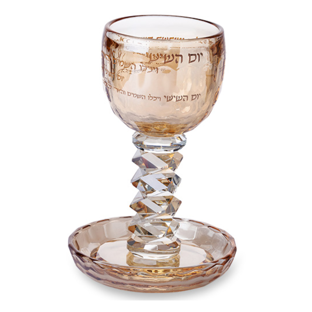 גביע קריסטל מהודר 16 ס"מ תכולה 100 מ"ל