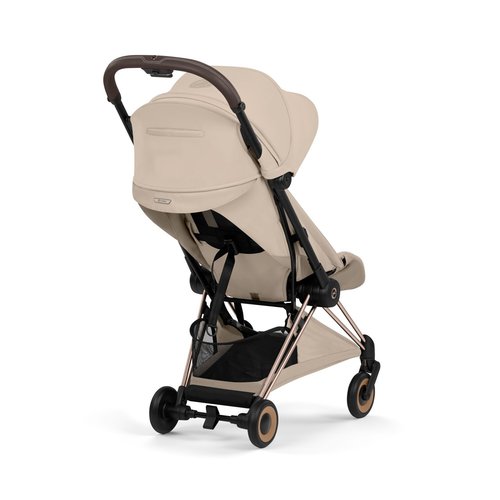 טיולון קויה Cybex Coya 2 – יוקרה, אולטרה-קומפקטיות ונוחות ללא פשרות שילדה רוזגולד צבע בז 
