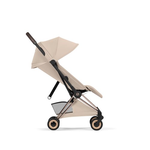 טיולון קויה Cybex Coya 2 – יוקרה, אולטרה-קומפקטיות ונוחות ללא פשרות שילדה רוזגולד צבע בז 