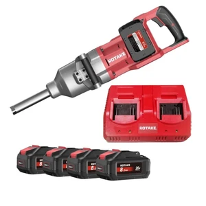 מפתח ישר "1 קנה ארוך 4000NM 20V קיט 8AH RT9-KIT 8AH-X4