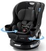 כיסא בטיחות מסתובב איזי טרן EasyTurn 360 Slim עם נעילת SnugLock צבע שחור/אפור Cyran גרקו