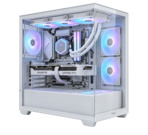 מארז Antec CX300 ARGB White Mid-Tower 4x120mm Fan Include מחשב נייח | CX300 ARGB | 750W B850M | WIFI R5 7500X3D | 32GB | 1TB 5060 ICE