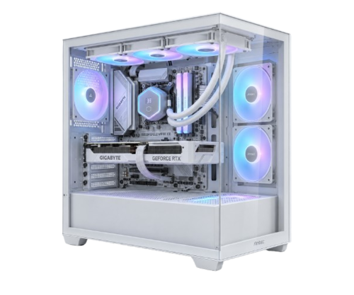 מארז Antec CX300 ARGB White Mid-Tower 4x120mm Fan Include מחשב נייח | CX300 ARGB | 750W B850M | WIFI R5 7500X3D | 32GB | 1TB 5060 ICE