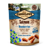 חטיף לכלב קרנילב סלמון ואוכמניות CARNILOVE SALMON אריזת 200 גרם