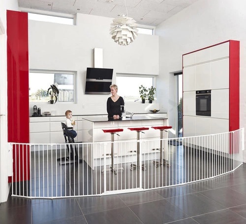 שער בטיחות מודולארי 3 ב 1 הופך גם למתחמון (לול) דגם OLAF - לבן