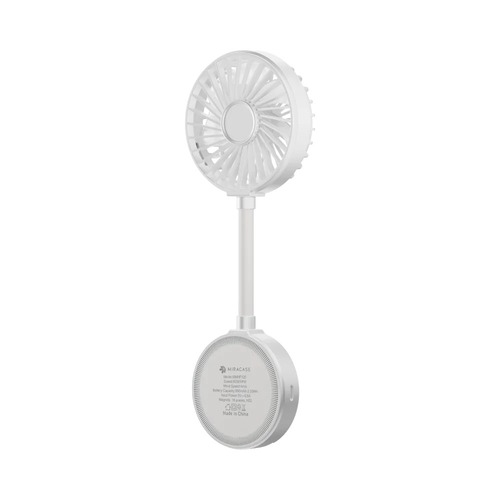 מאוורר ידני מגנטי צבע לבן Miracase MMHF120