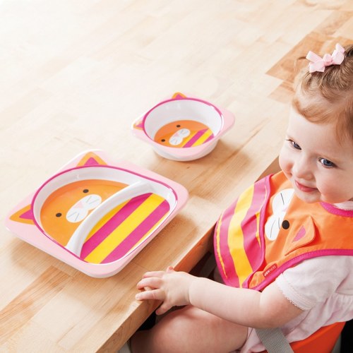 סט מלמין צלחת וקערה דגם עטלף