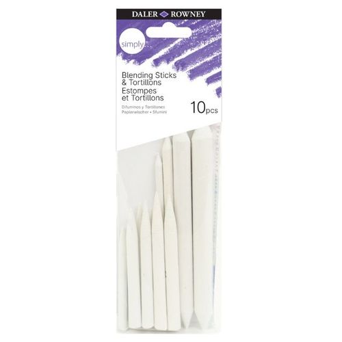 סט 10 מפזרי פחם לרישום והצללה Daler Rowney Simply