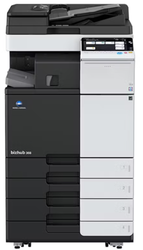308/368/458 Konica Minolta Bizhub שחור/לבן