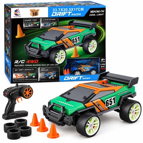 מכונית מרוץ על שלט Drift Racer הנעה 4×4 Espanioli Toys