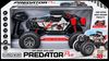 מכונית שלט ענקית 4X4 עד 18 קמ"ש PREDATOR Pro עם בלומי זעזועים