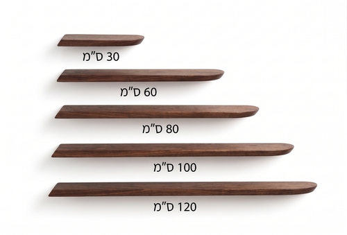 מדף צף אמורפי עבה טבעי או כהה 30 ס