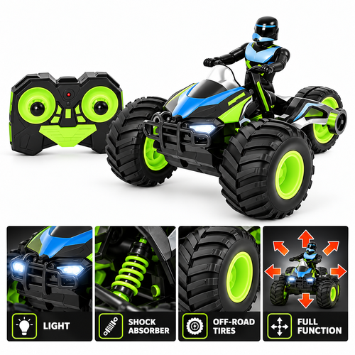 טרקטורון פעלולים על שלט 360 מעלות 6+ שנים 