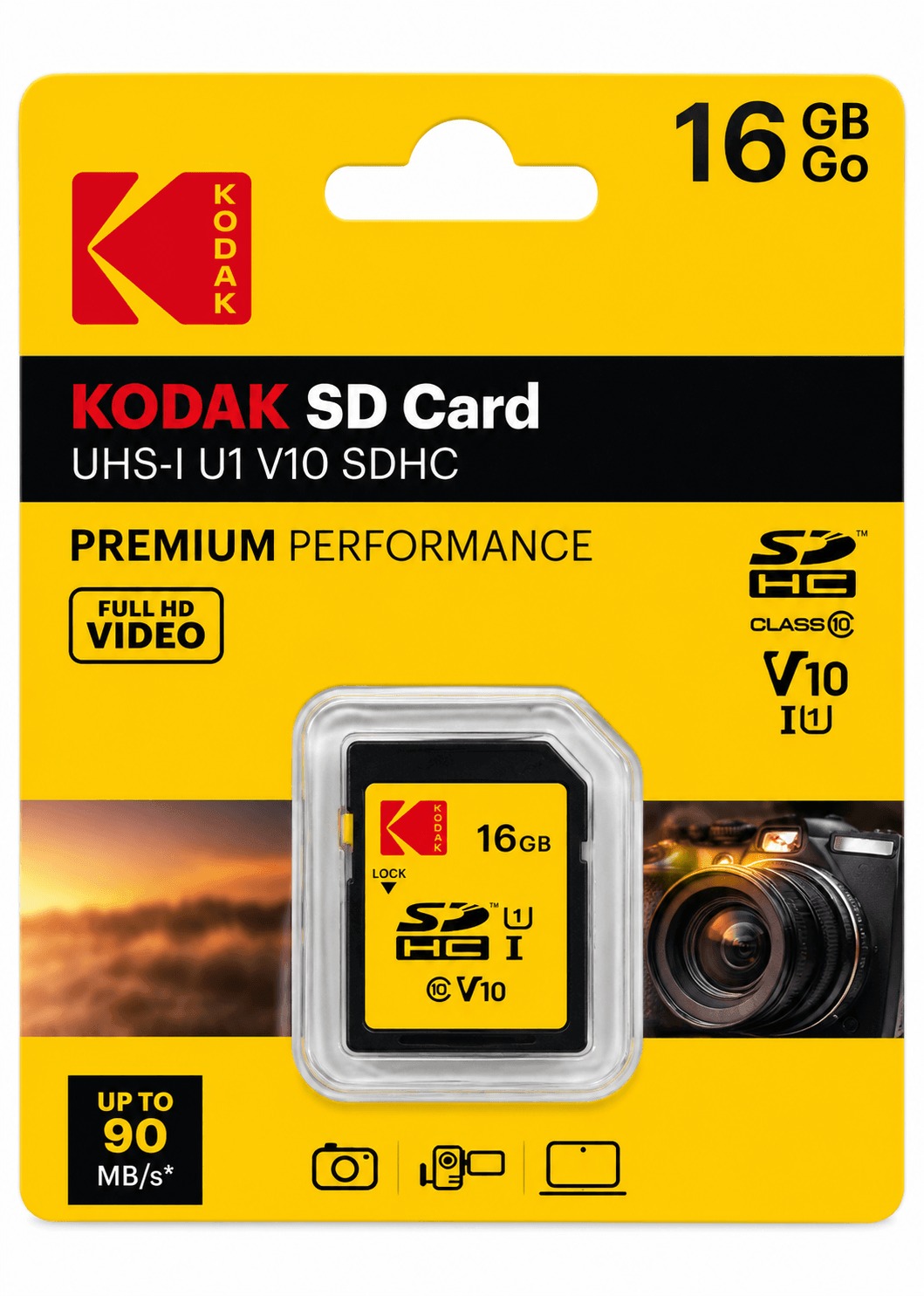 כרטיס זיכרון Kodak SD Card 16GB
