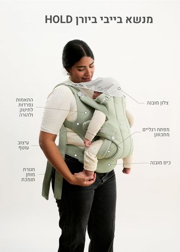 מנשא דגם הולד HOLD - אייר מש שחור