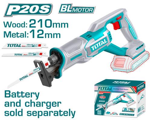 מסור חרב נטען בראשלס 20V TOTAL